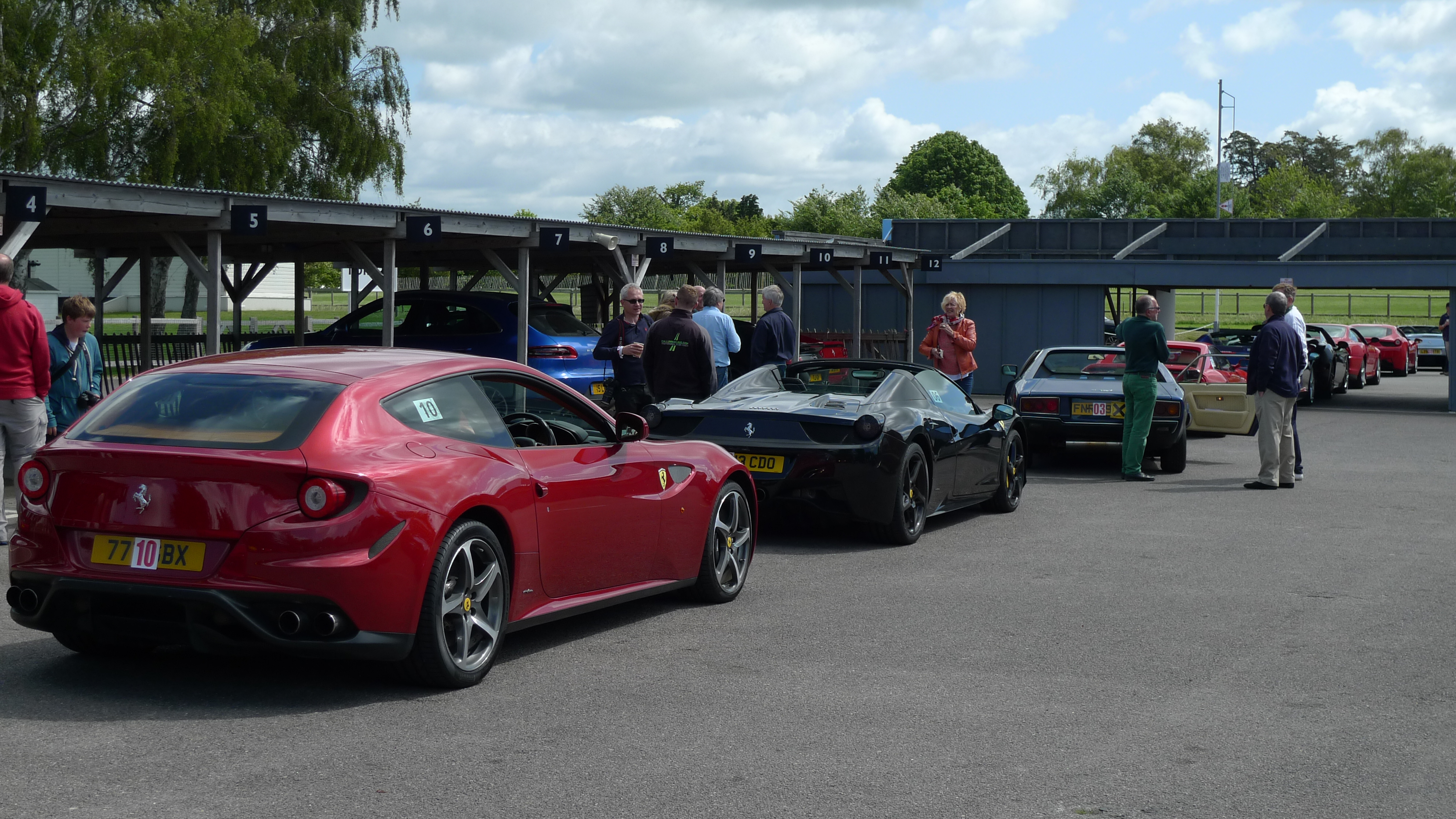 Ferrari`s waiting to go