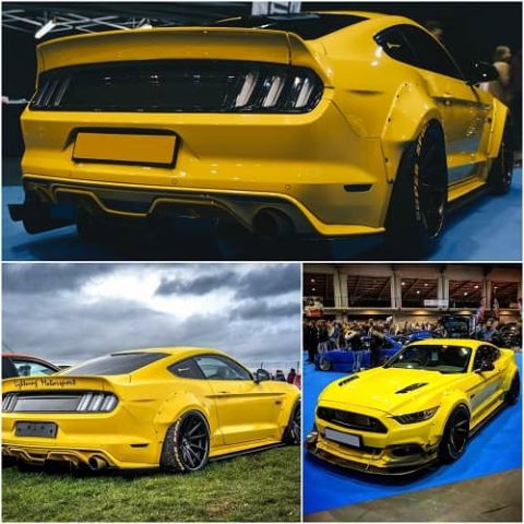 Yellow Ford Mustang