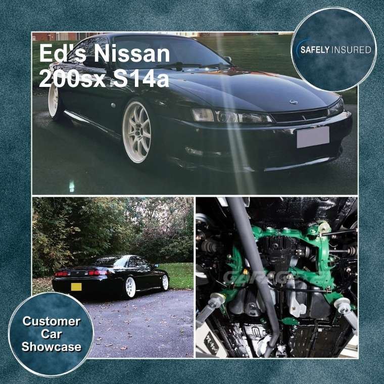 An image of Ed's Nissan 200x - one of the modified cars insured by Safely Insured featured in the Customer Car Flashback Blog.