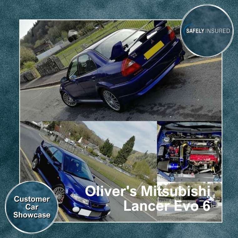 An image of Oliver's Mitsubishi Lancer - one of the modified cars insured by Safely Insured featured in the Customer Car Flashback Blog.